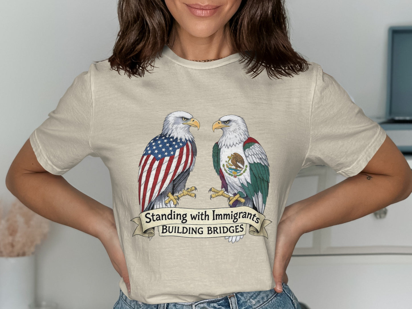 Standing with Immigrants Graphic Tee product