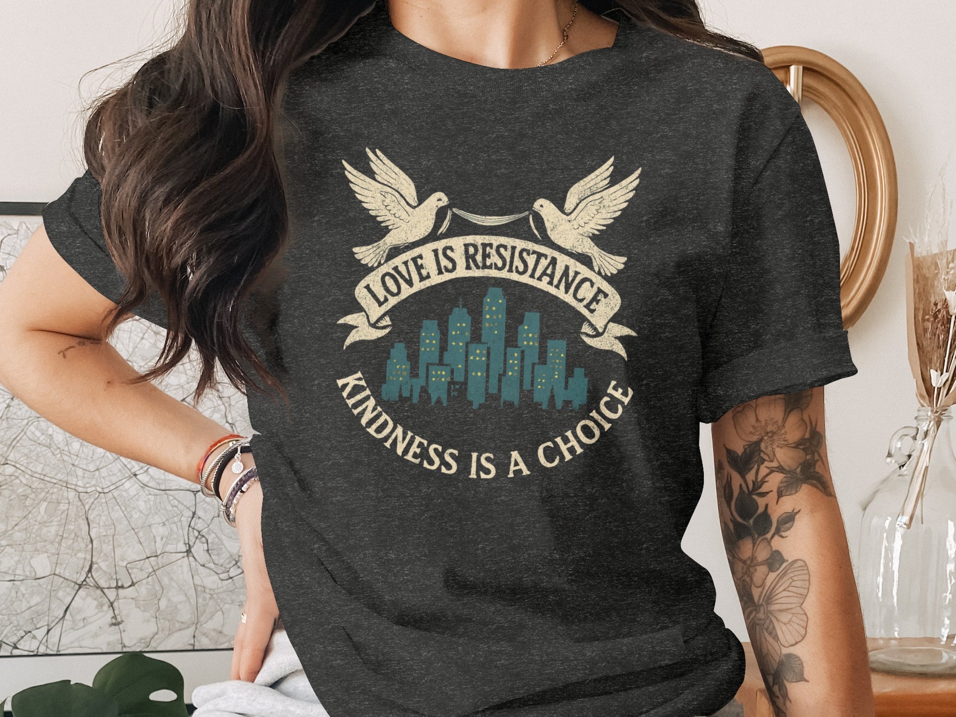 Love is Resistance Kindness is a Choice T-shirt product