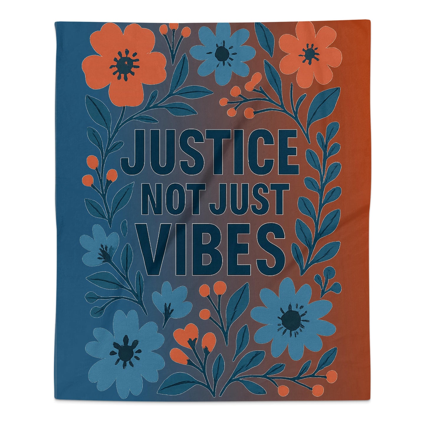 Justice Not Just Vibes Floral Print Product