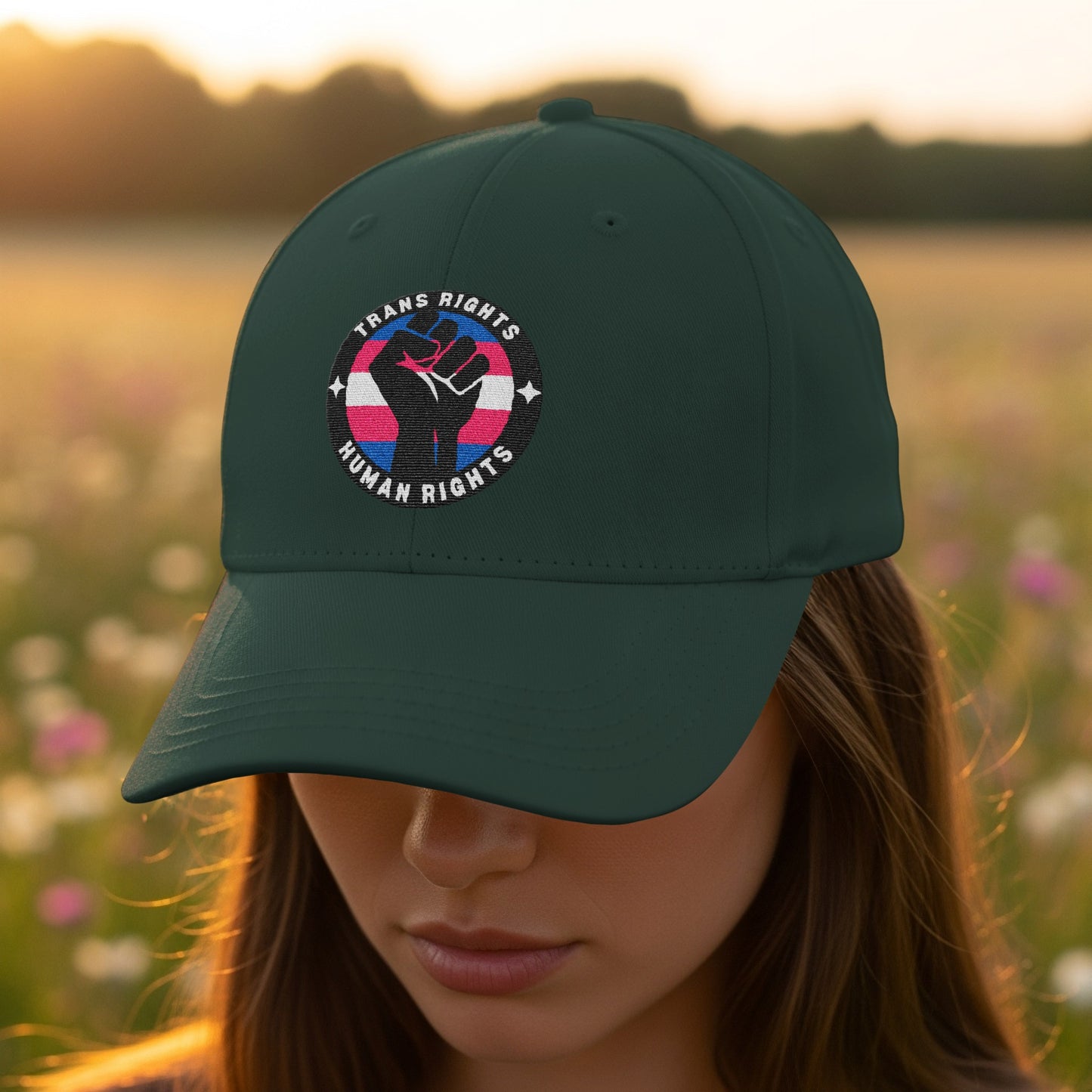 Trans Rights Human Rights Statement Cap product type