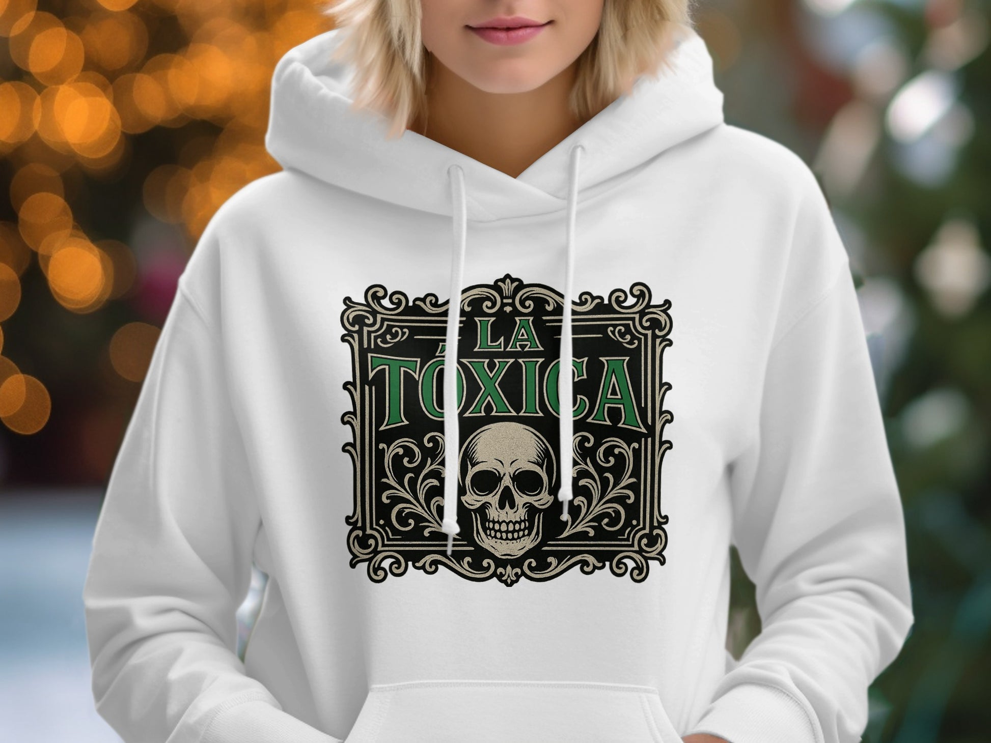 La Toxica Hoodie with Skull Artwork Apparel product type