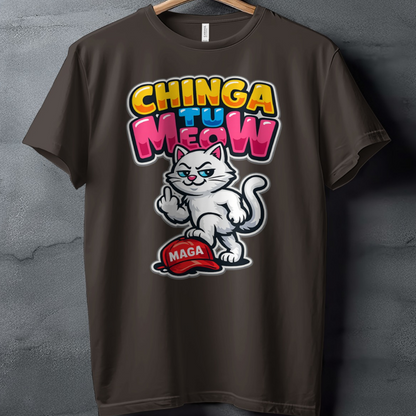 CHINGA TU MEOW Cat MAGA Hat Flipping Bird product type