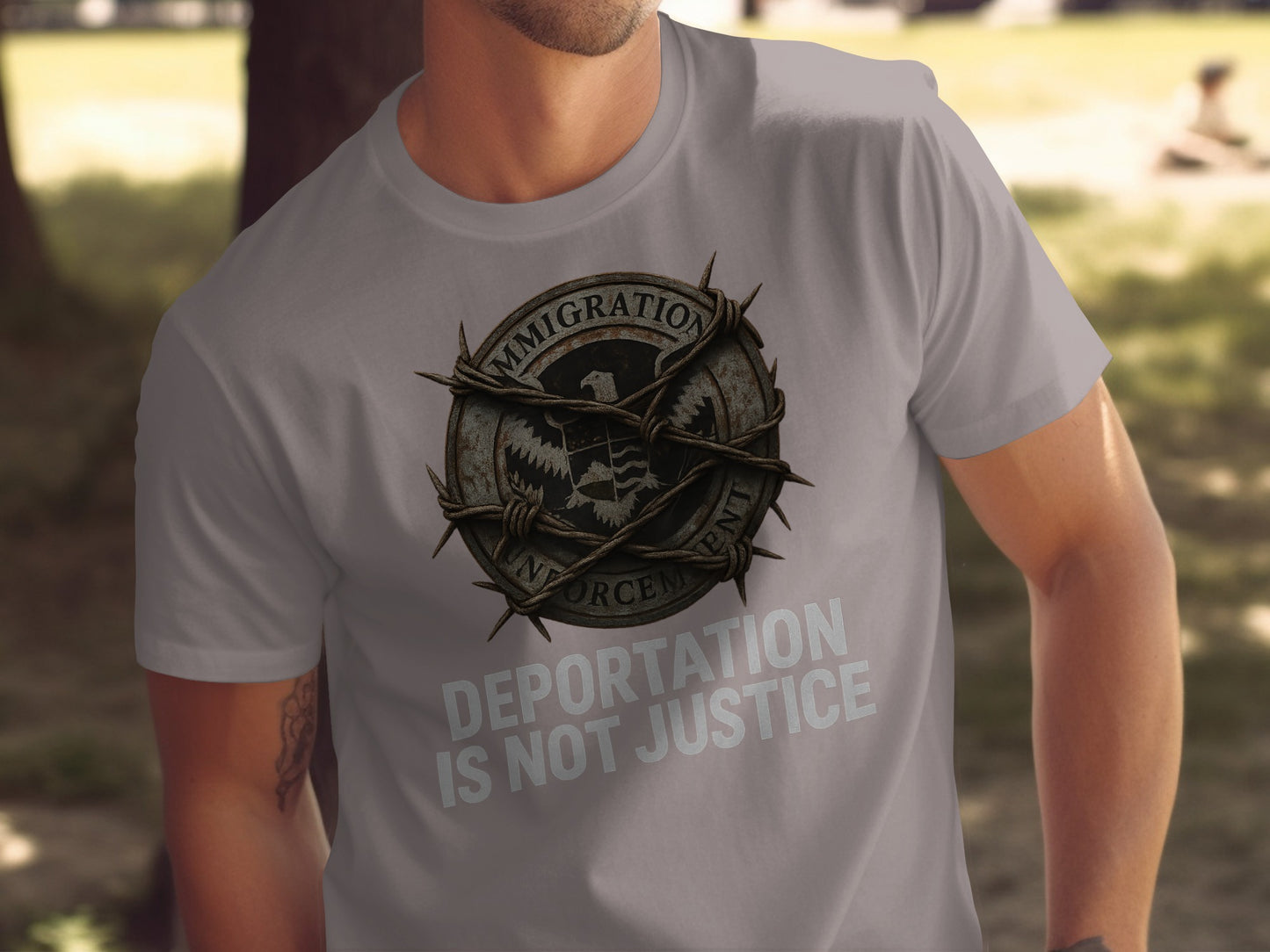 Deportation Is Not Justice Immigration Enforcement T-shirt