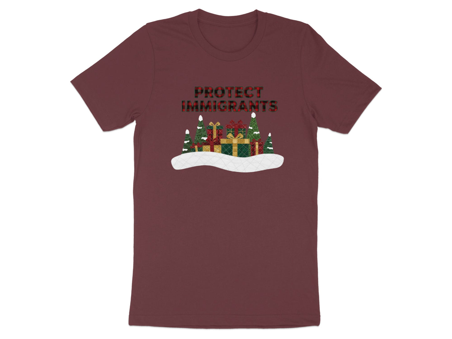 Protect Immigrants Christmas Themed T-Shirt
