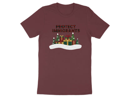 Protect Immigrants Christmas Themed T-Shirt