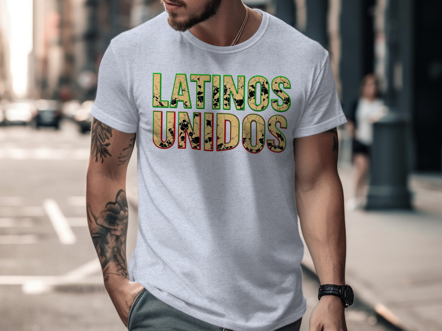 Latinos Unidos Graphic Design T-shirt product