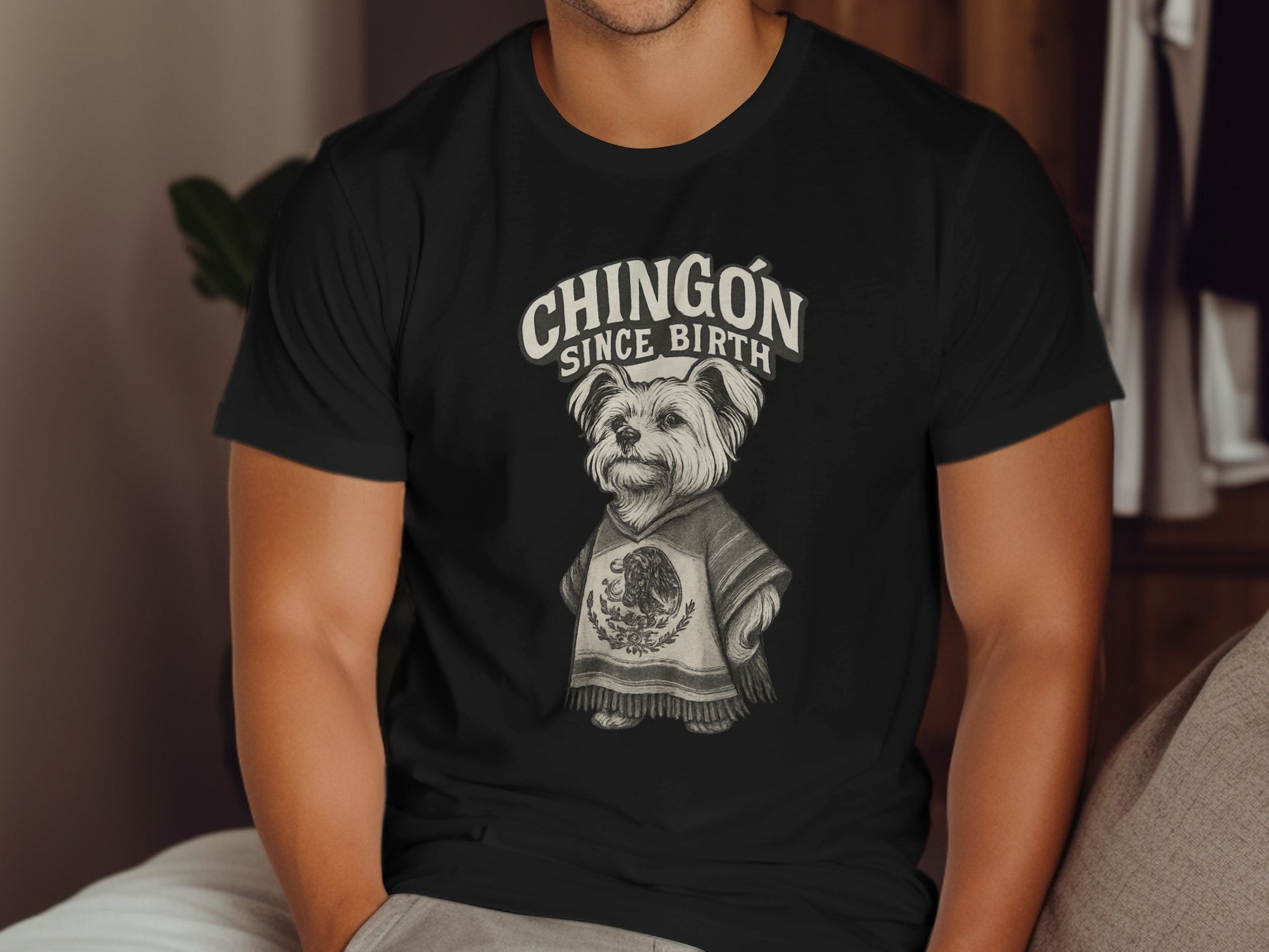 Chingón Since Birth Graphic Dog T-shirt product type