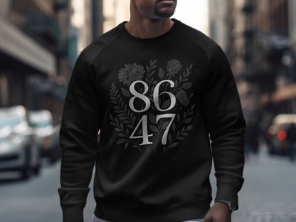 Floral 8647 Print Casual Crewneck Sweatshirt Product
