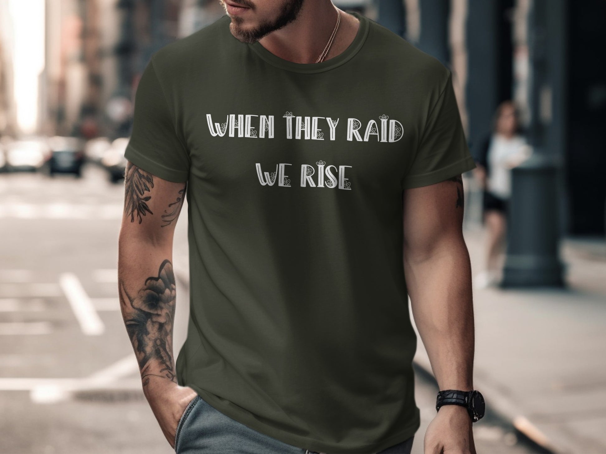 When They Raid We Rise Graphic T-Shirt product