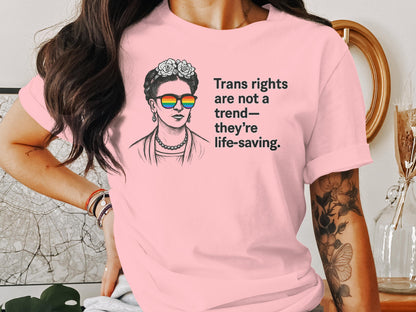 Trans Rights Are Not A Trend Life Saving T-Shirt product type