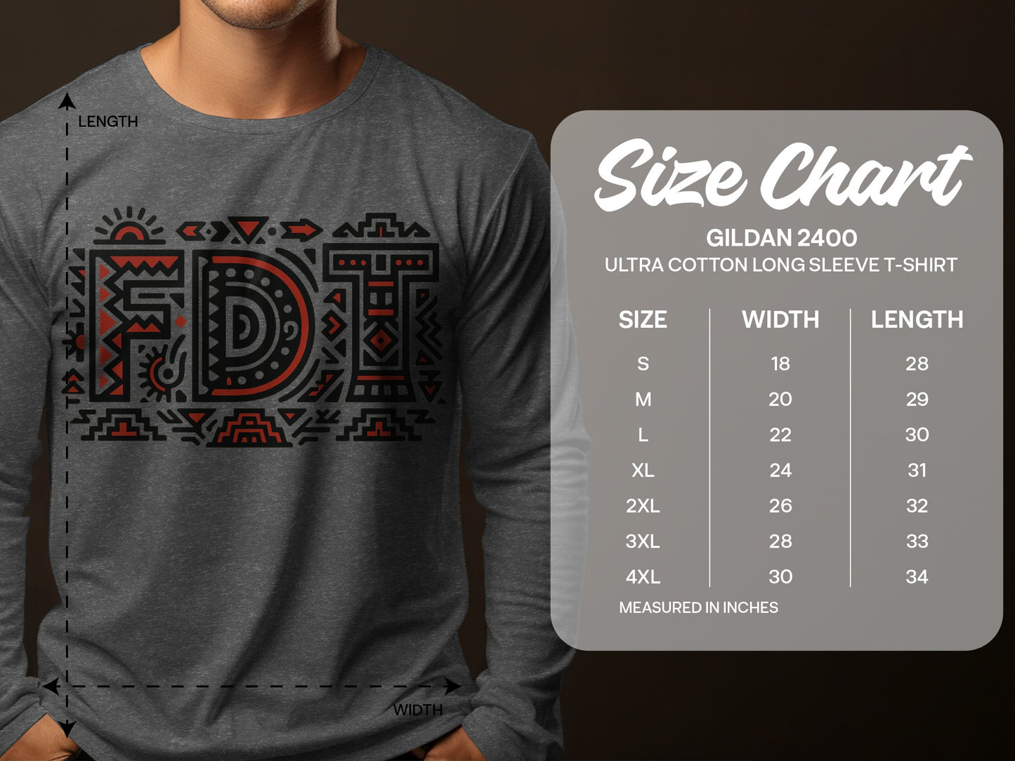 Ultra Cotton Long Sleeve FDT Graphic T-Shirt