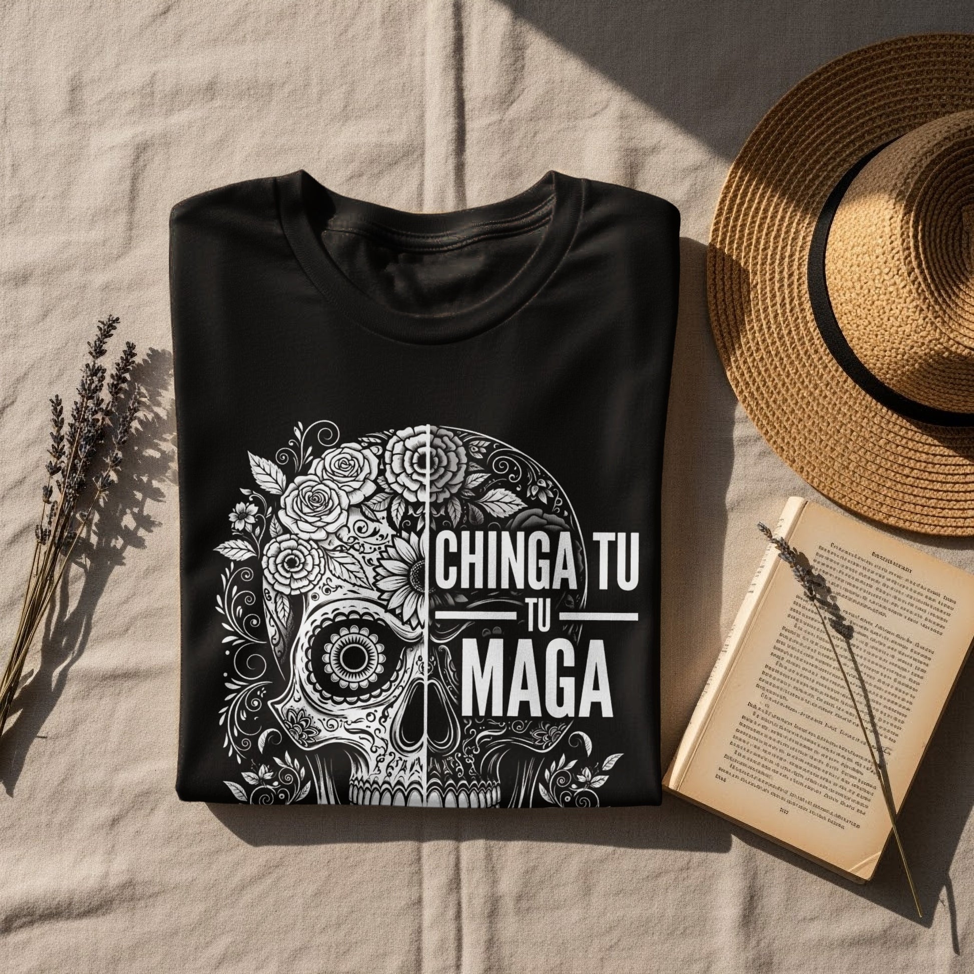 Unique Stylish Skull Graphic Design T-shirt product