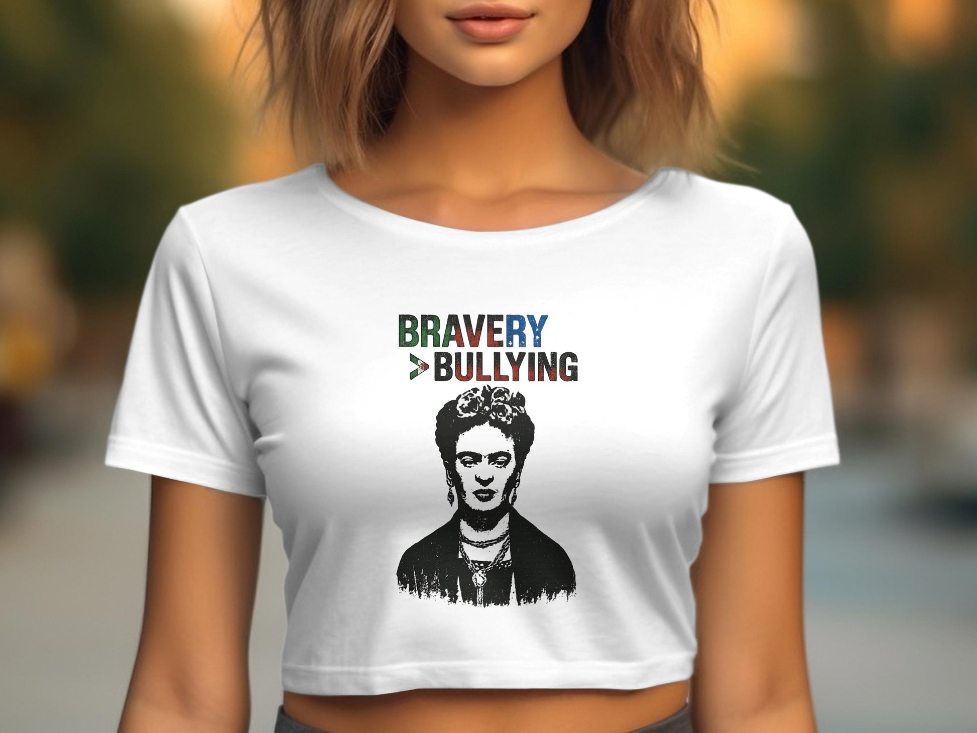 Bravery is Greater Than Bullying Crop Top product