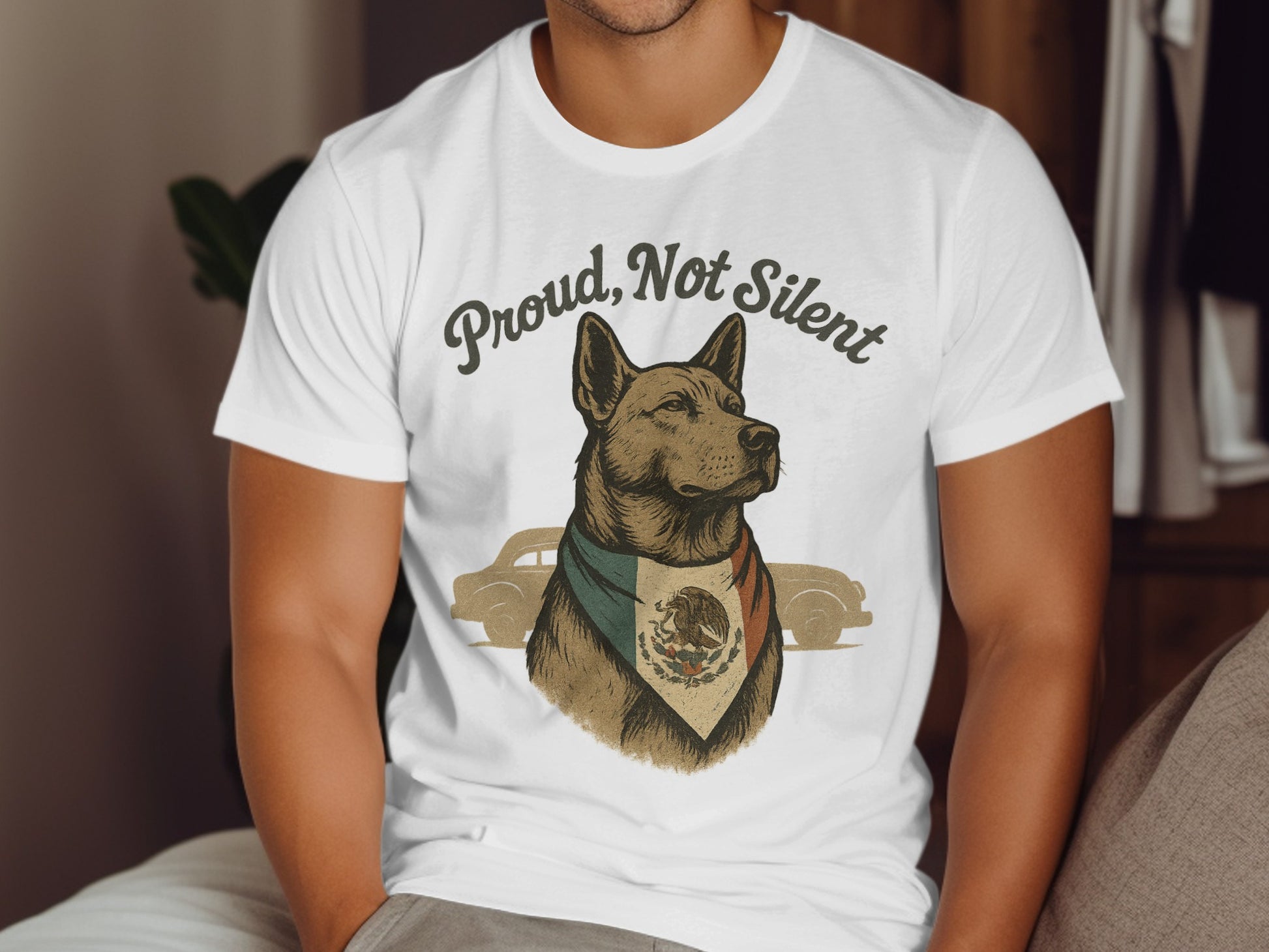Proud Not Silent Mexican Dog Graphic Tee product