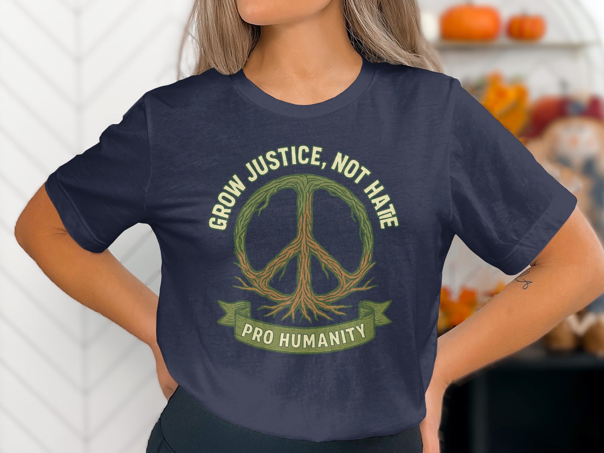 Grow Justice Not Hate Pro Humanity T-Shirt product