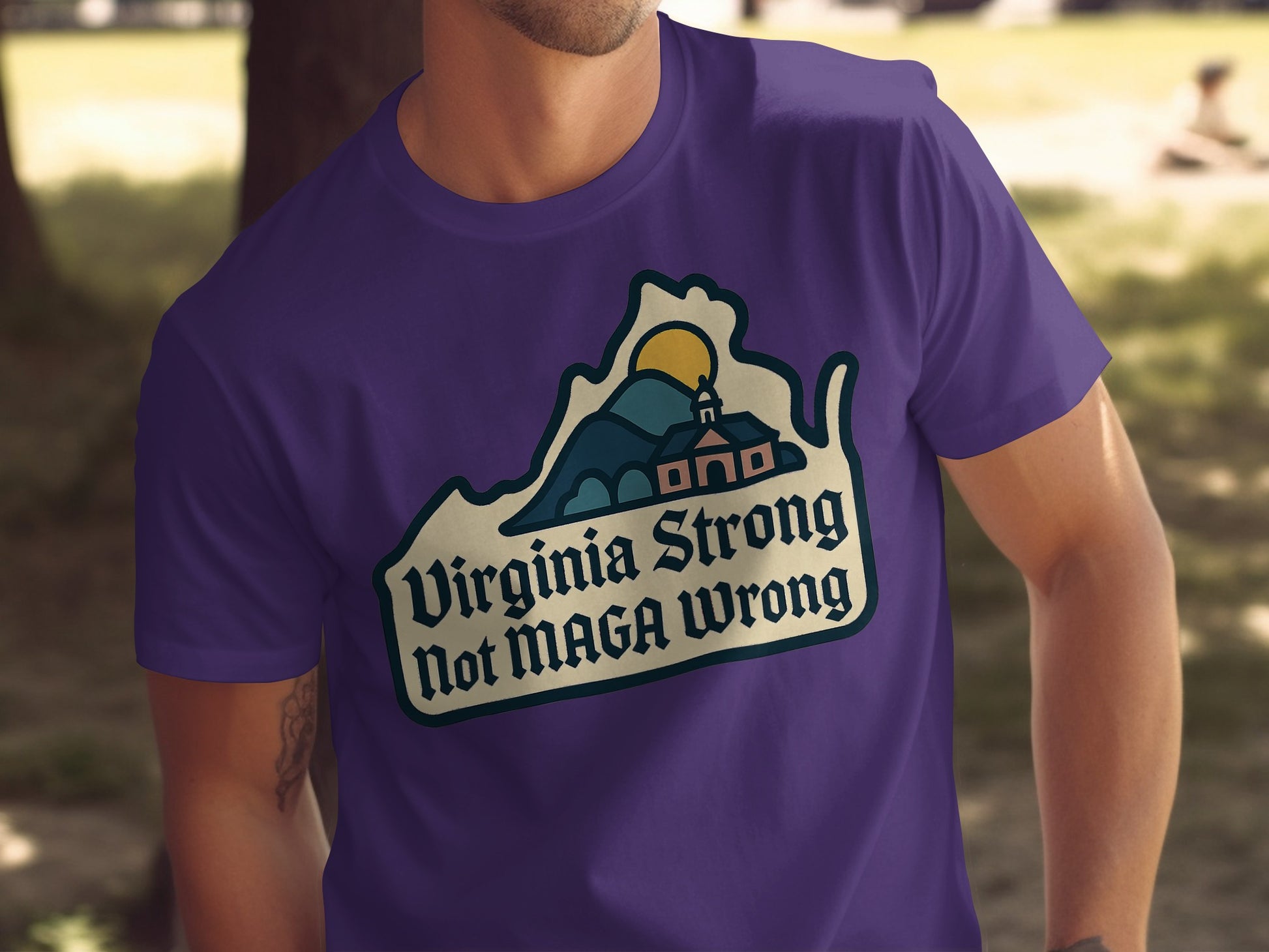Virginia Strong Not MAGA Wrong Graphic Shirt product