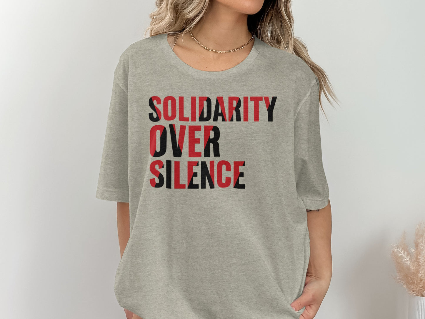 Solidarity Over Silence Statement Tee