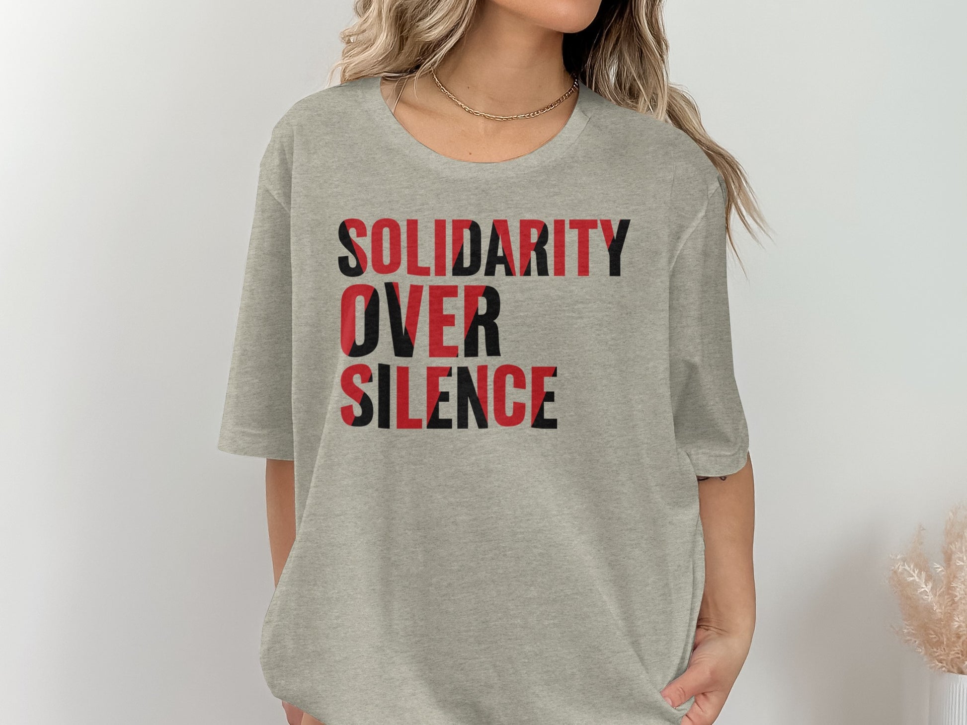Solidarity Over Silence Statement Tee