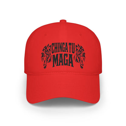 Chinga Tu Maga Red Hat with Tiger Graphics Cap