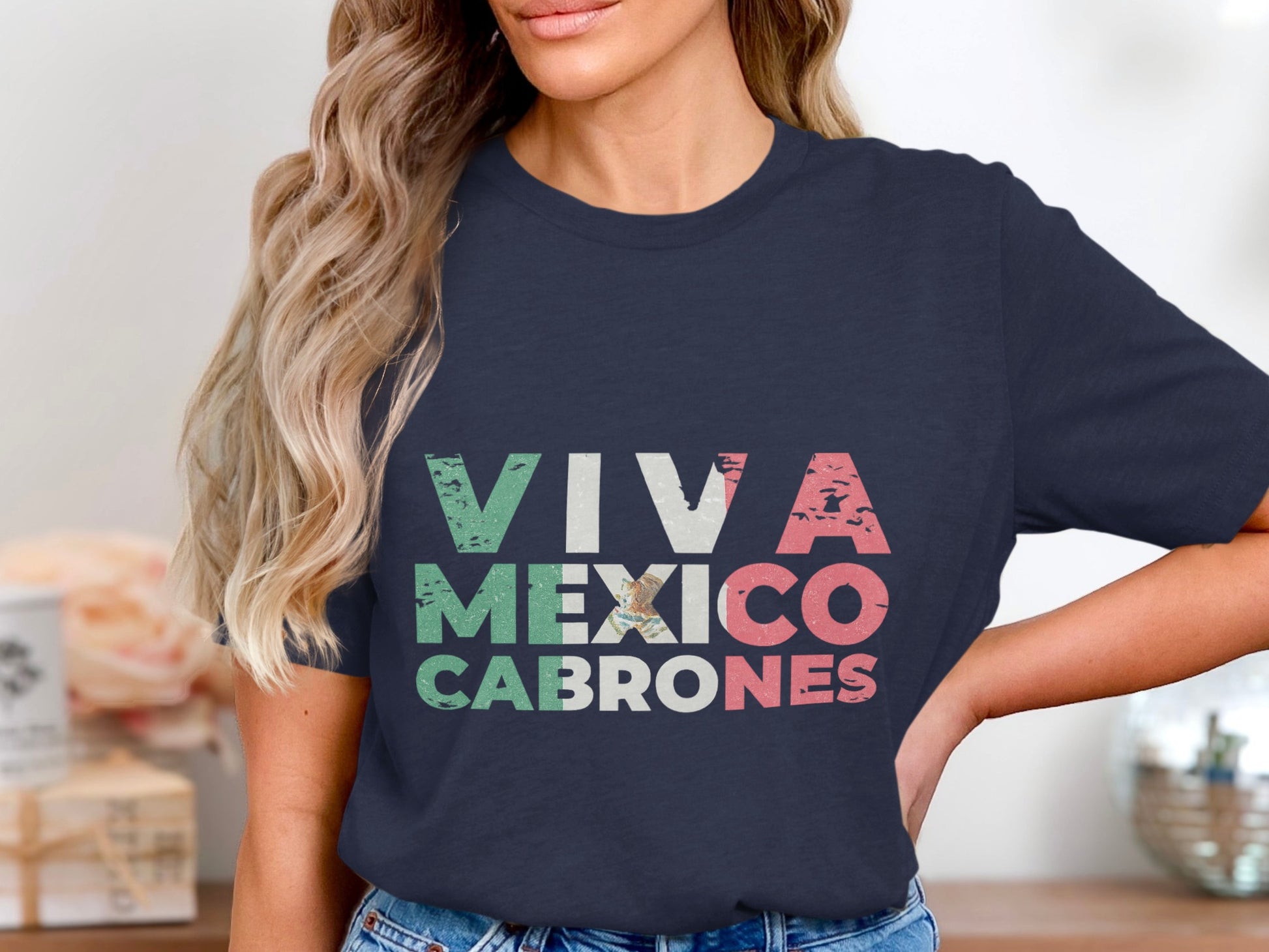 Viva Mexico Cabrones Graphic T-shirt product