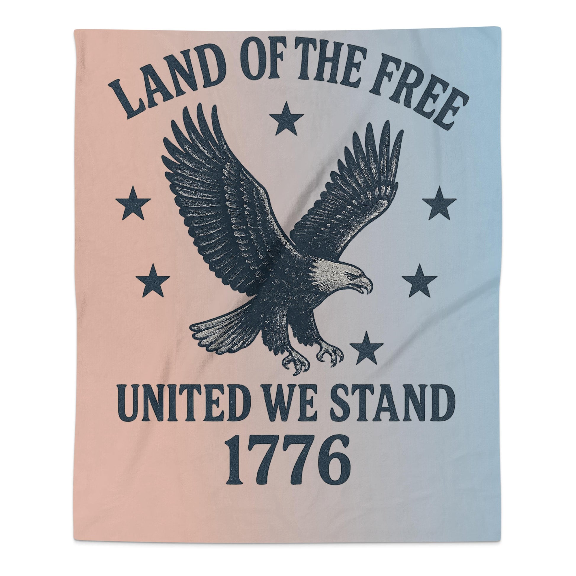 Land of the Free United We Stand 1776 blanket product