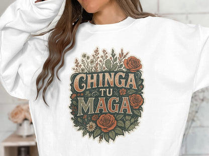 Bold Floral Graphic Statement Sweatshirt product type