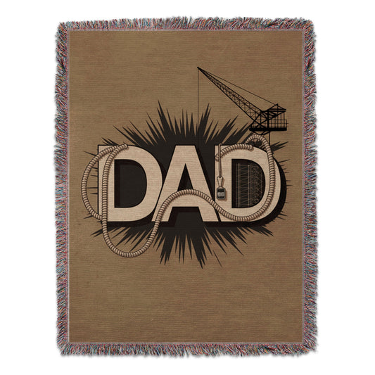 Dad Crane and Rope Theme Decorative Blanket product