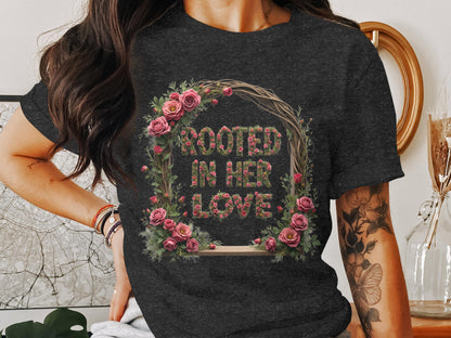 Rooted in Her Love Graphic Tee Shirt product