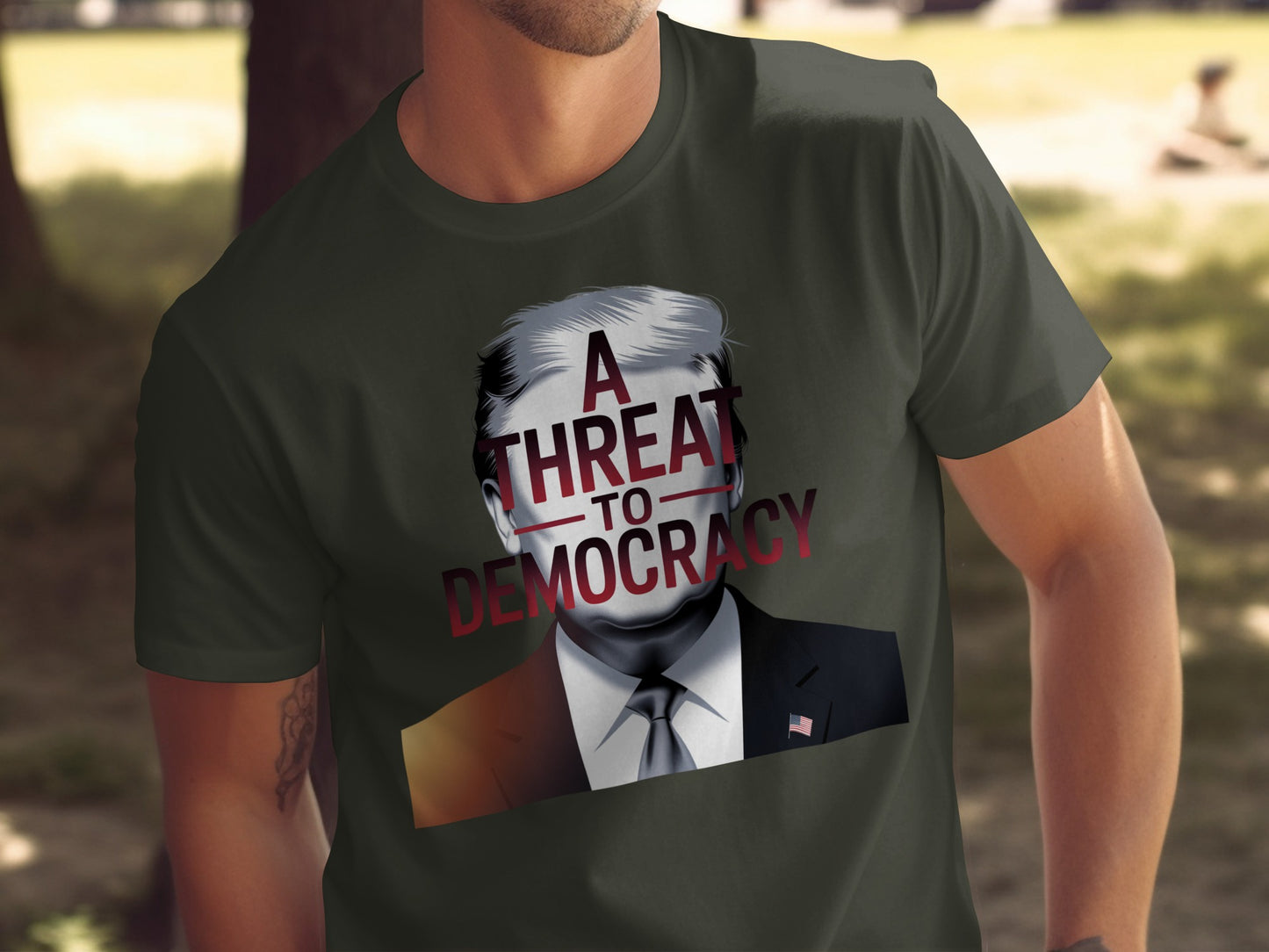 A Threat to Democracy Graphic Shirt Product