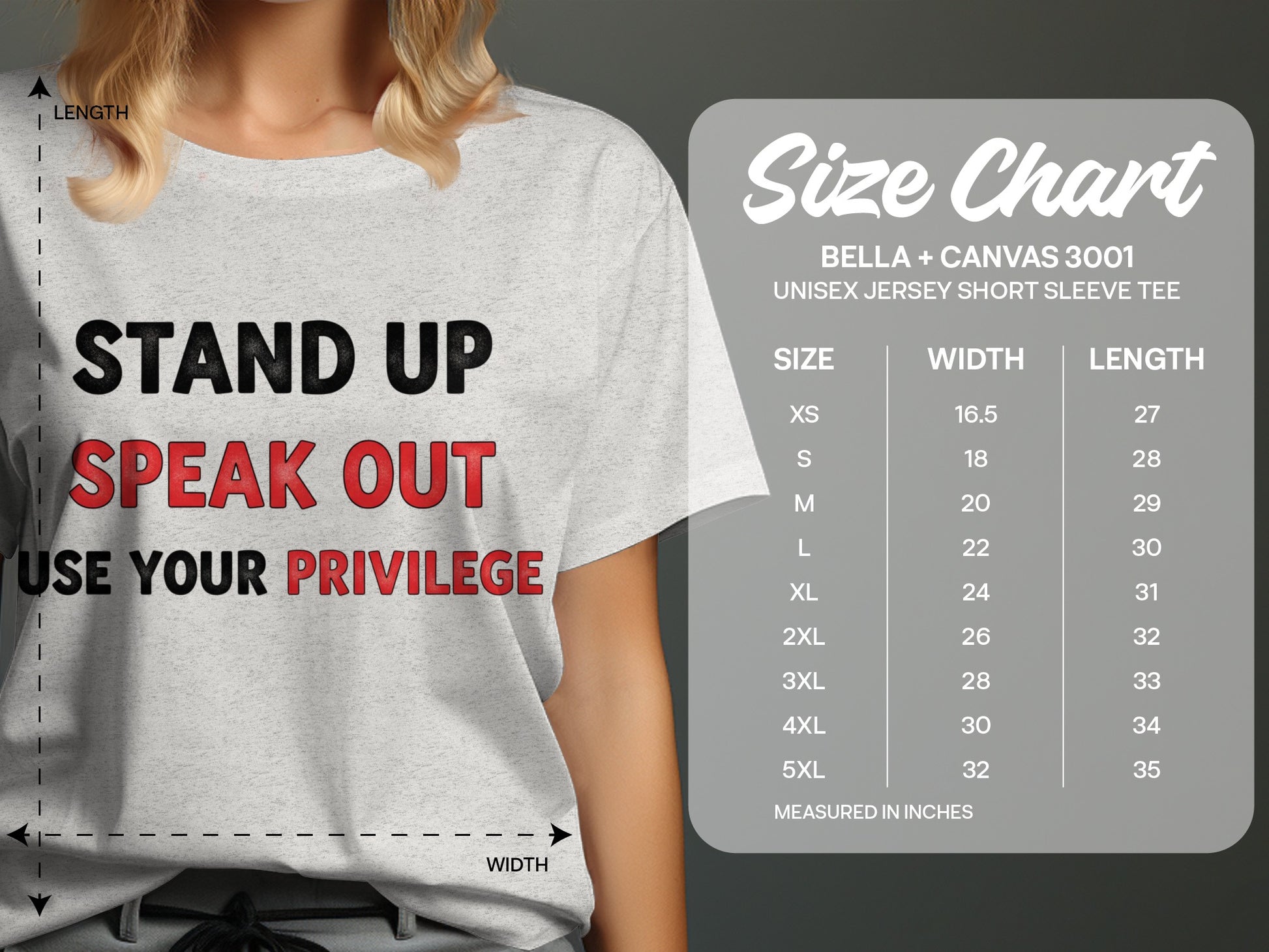 Stand Up Speak Out Use Your Privilege Tee