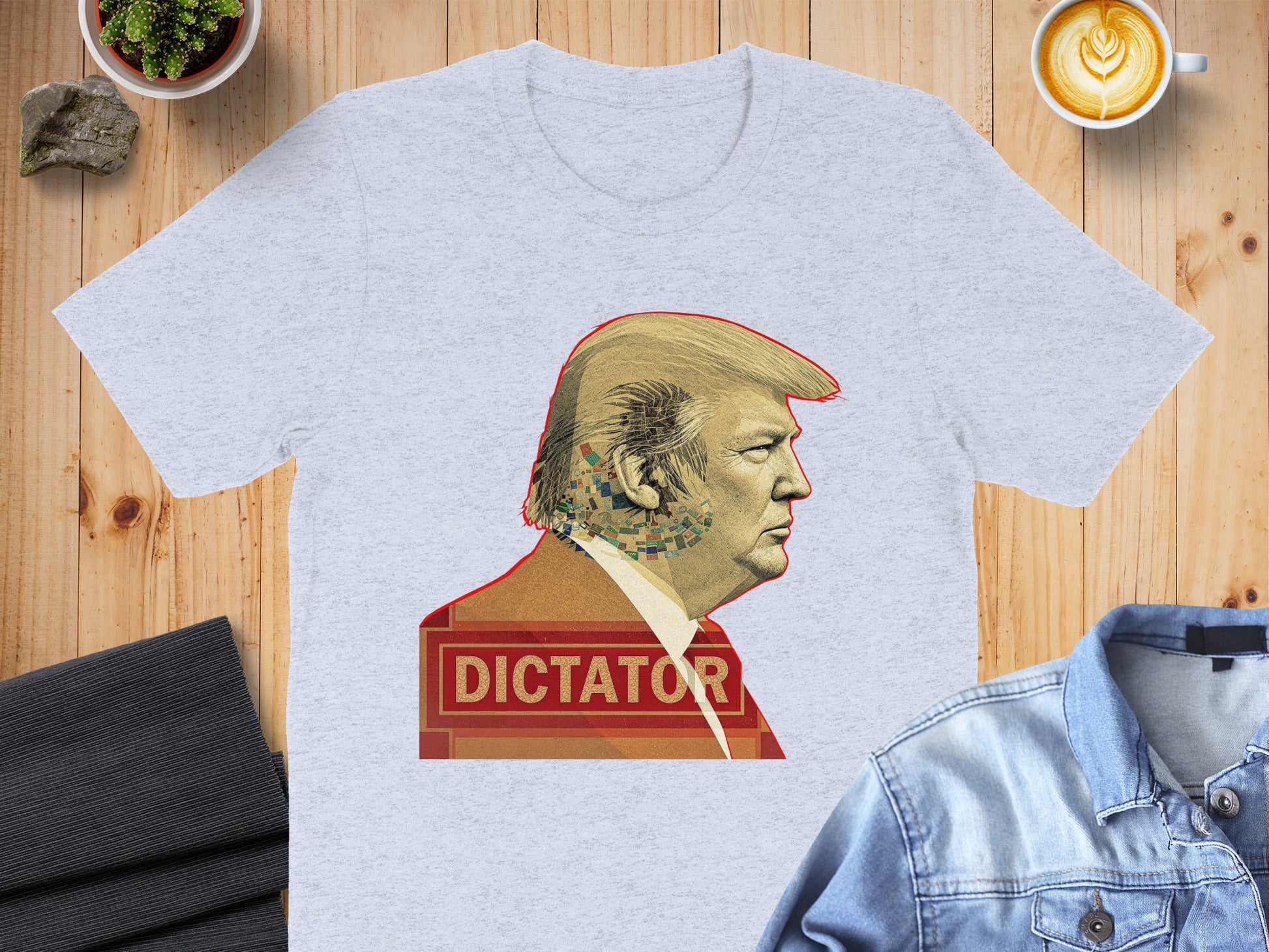 Dictator Graphic Tee with Bold Trump Design product type