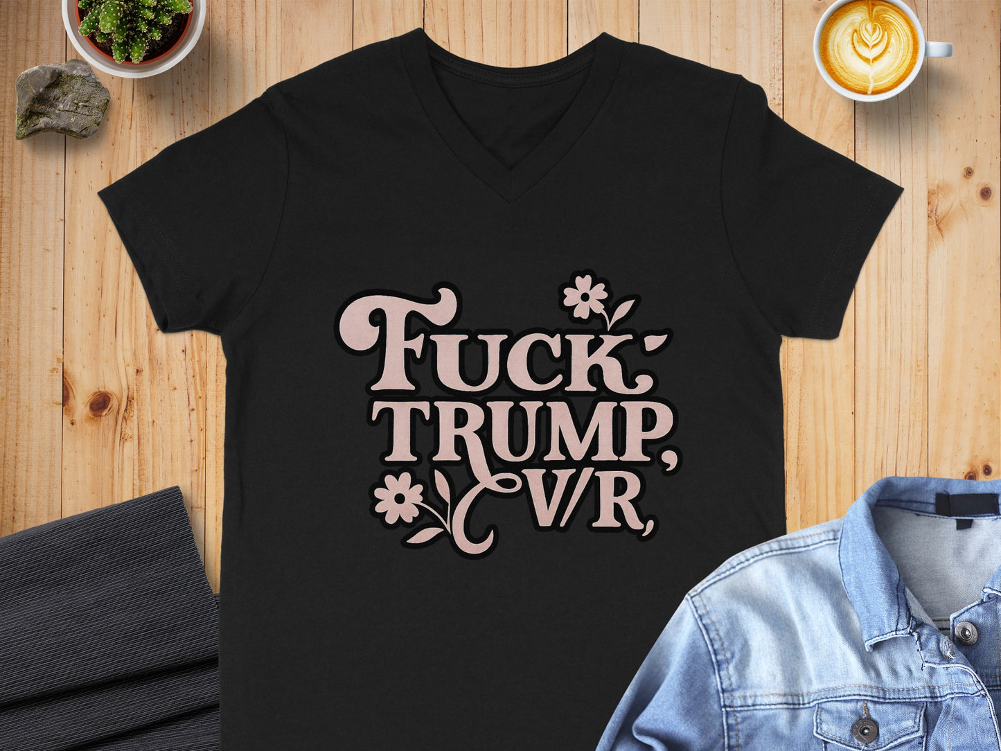 Fuck Trump VR Graphic Statement T-shirt
