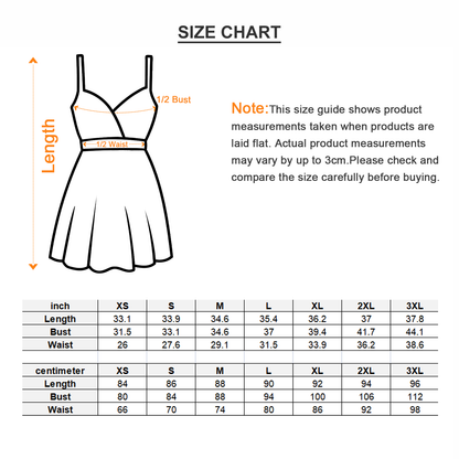 All-Over Print Women's Cold Shoulder Cami Dress With Ruffle