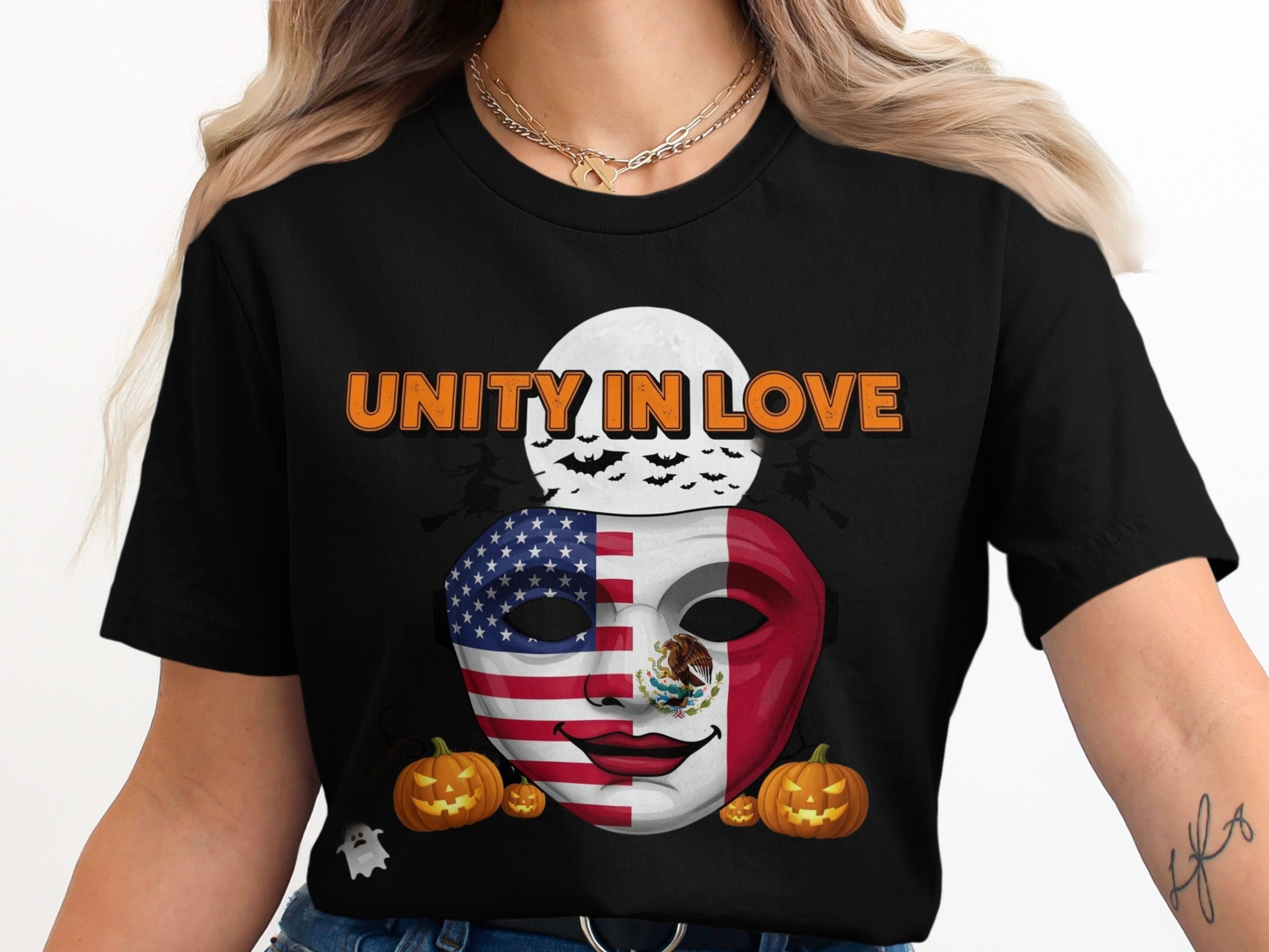 Unity In Love Halloween and USA T-shirt product
