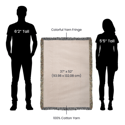 Custom Mother's blanket, add your personalization to Woven Blanket, amazing quality