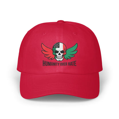 Humanity Over Hate Skull Wings Printed Hat product