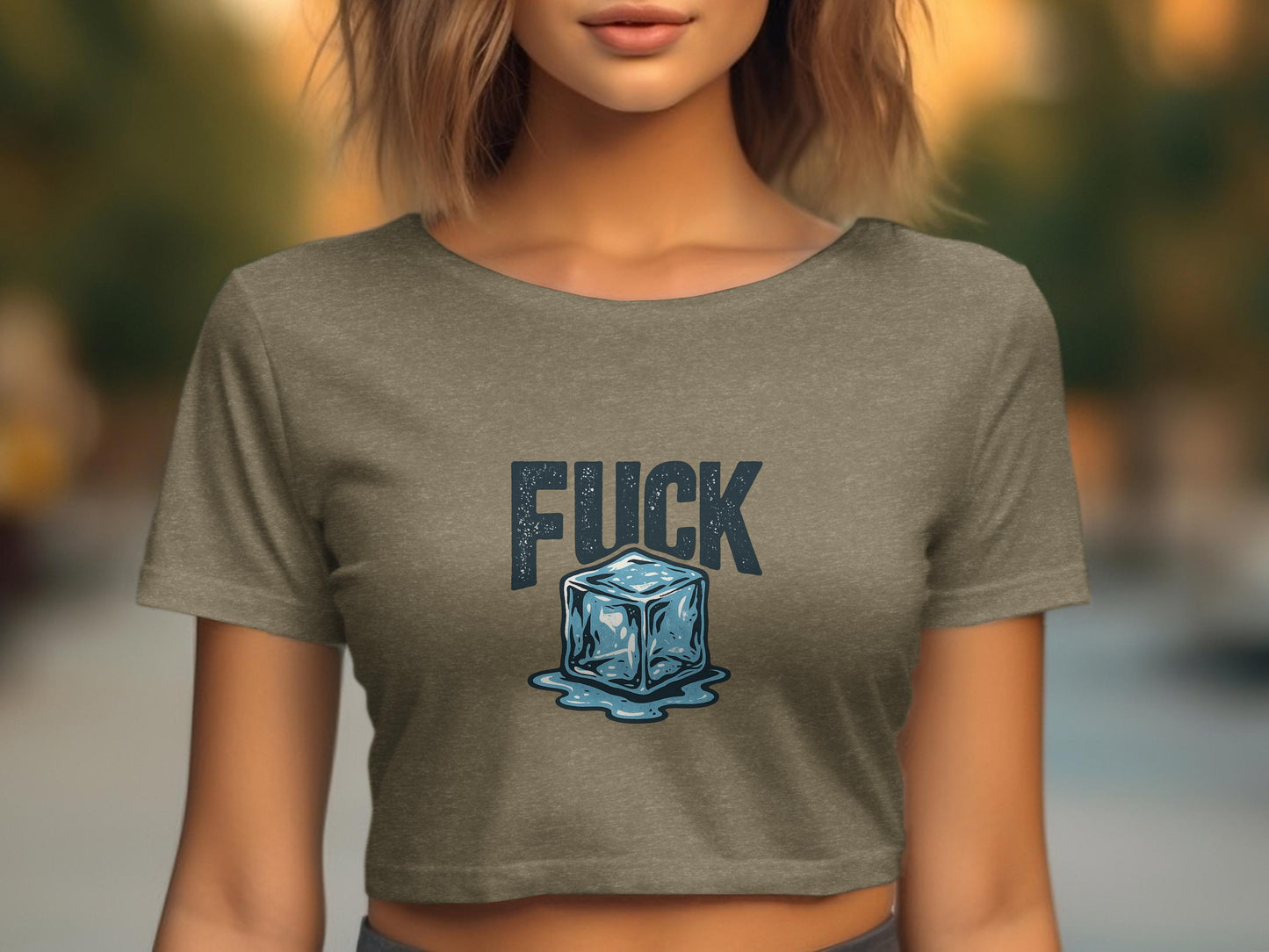 Graphic Ice Cube Fuck Crop Top product type