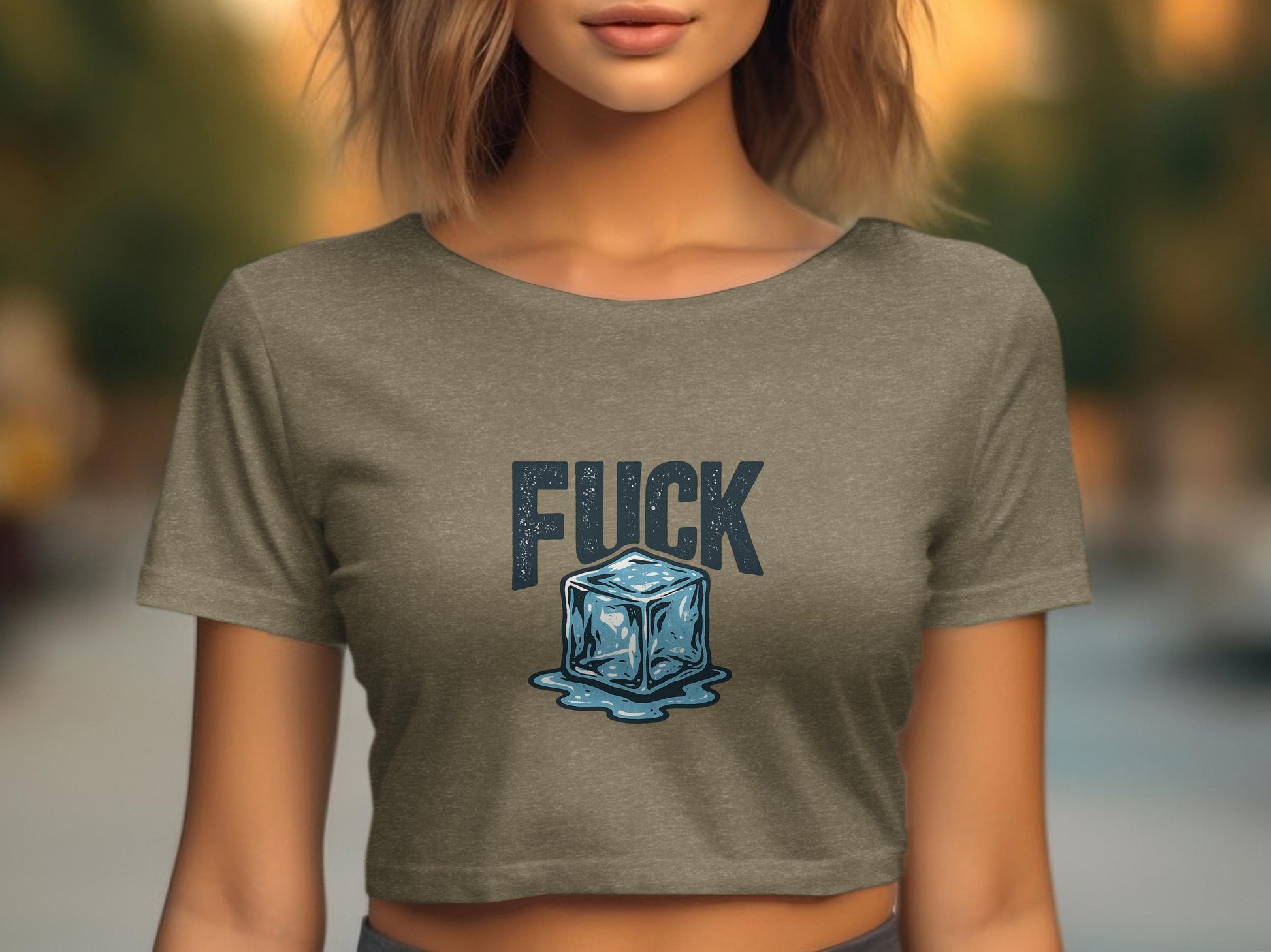 Graphic Ice Cube Fuck Crop Top product type