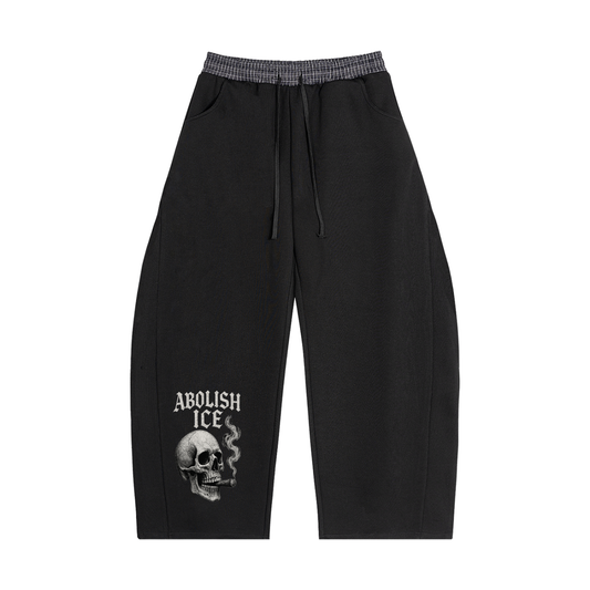 Plaid Waistband Barrel Sweatpants