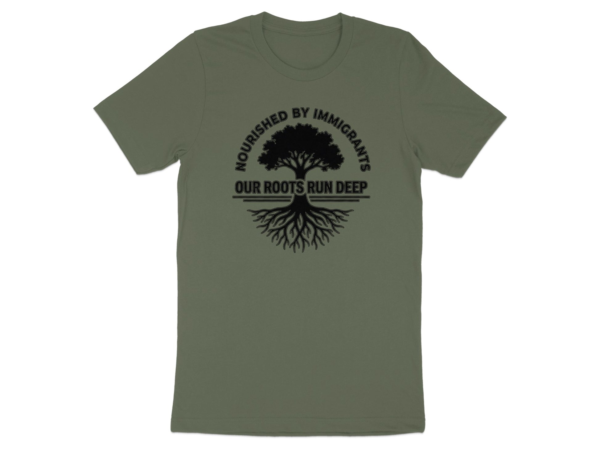 Nourished By Immigrants Our Roots Run Deep T-shirt