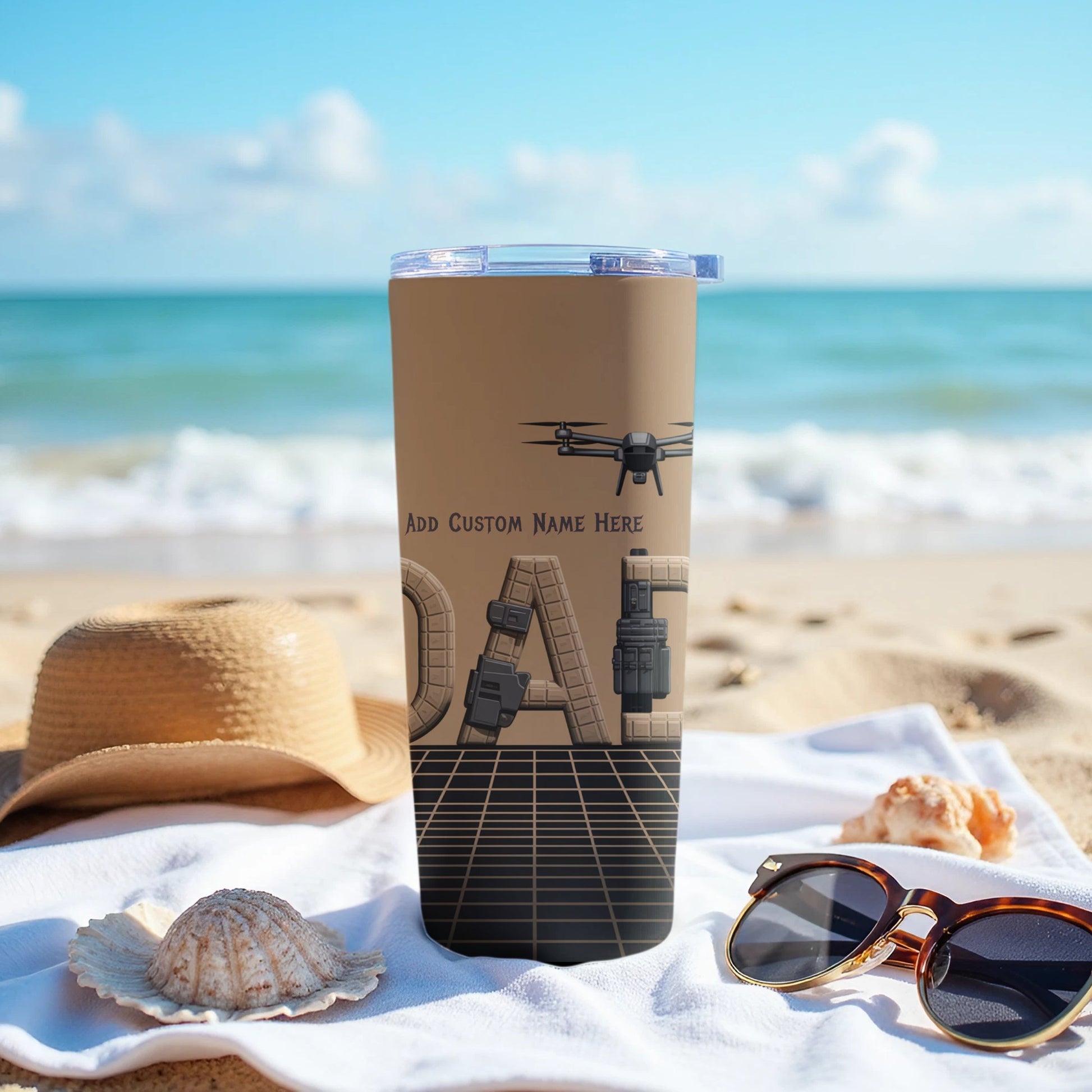 Personalized Drone Photography Travel Tumbler product type
