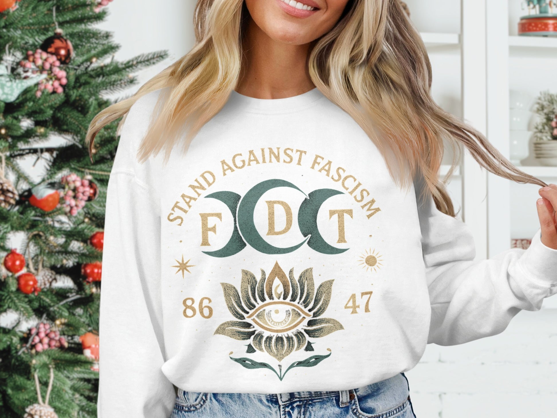 Stand Against Fascism Graphic Sweatshirt product type