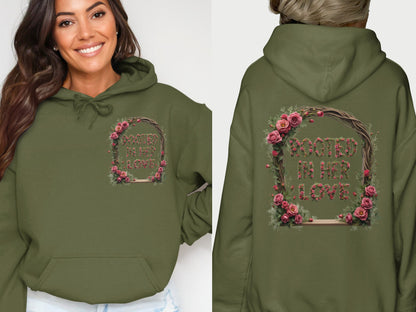 Rooted In Her Love Green Hoodie product type
