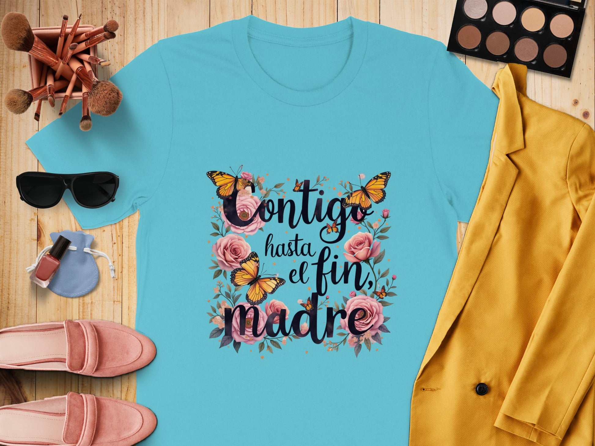 Contigo Hasta El Fin Madre Graphic Tee Shirt product