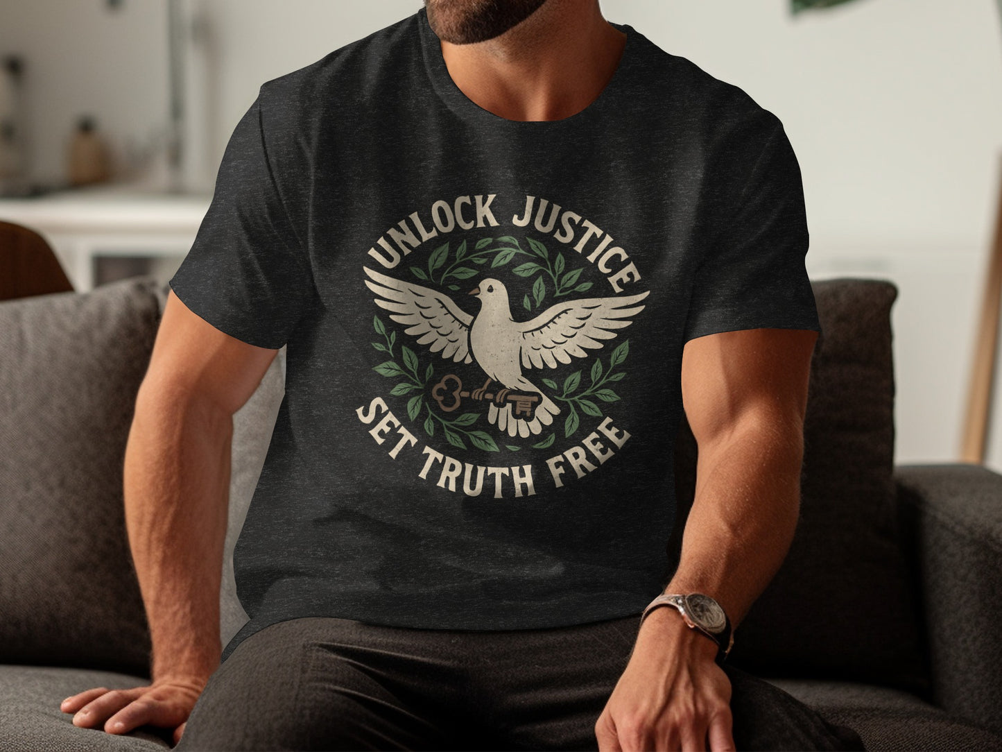 Unlock Justice Set Truth Free Graphic T-shirt product type
