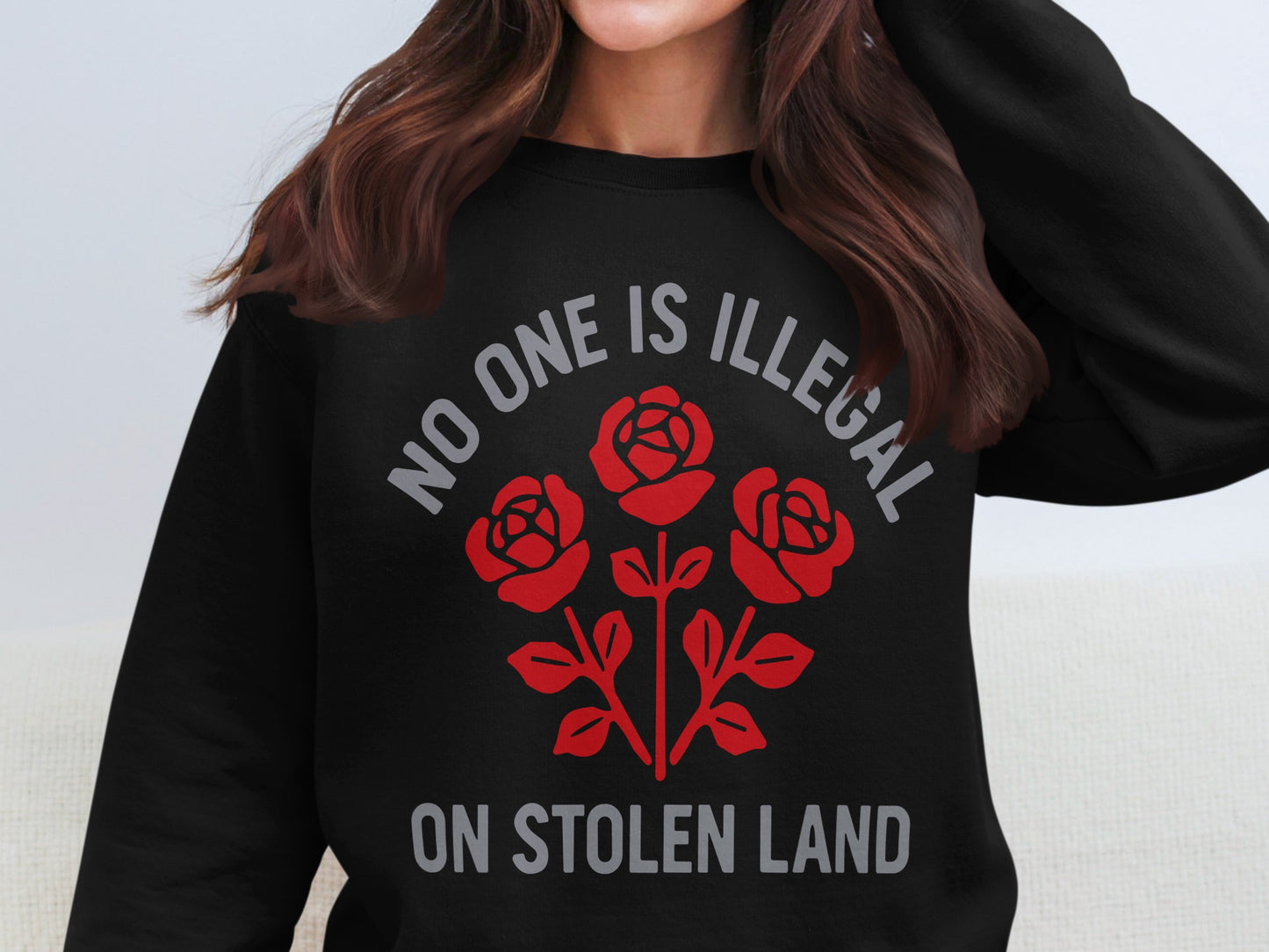 No One Is Illegal On Stolen Land Sweatshirt product type