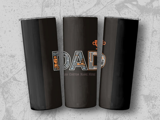 Personalized Dad Tumbler Custom Name Unique Gift product
