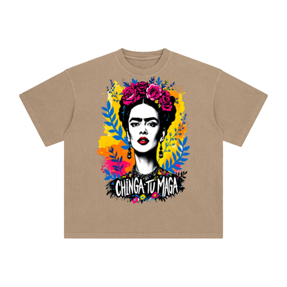 Frida Kahlo Chinga Tu Maga Enzyme Washed T-Shirt