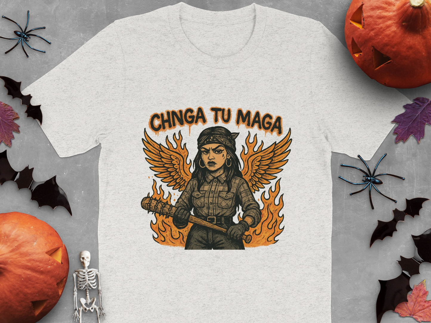 Bold Graphic Statement Tee with Fierce Character product type