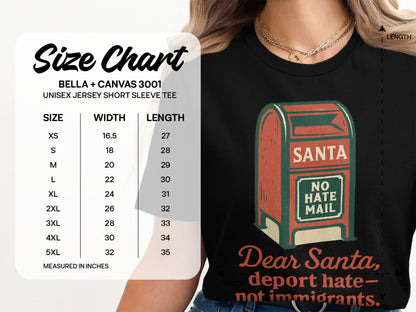 Dear Santa Deport Hate Mail Unisex Tee